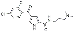 4-(2,4-DICHLOROBENZOYL)-N-[3-(DIMETHYLAMINO)PROPYL]-1H-PYRROLE-2-CARBOXAMIDE 结构式