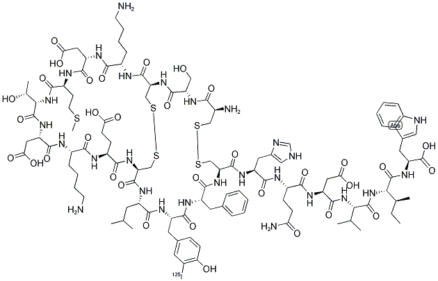 ([125I]-TYR)-SARAFOTOXIN B 结构式