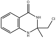 2-(Chloromethyl)-2-methyl-1,2,3,4-tetrahydroquinazolin-4-one 结构式