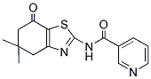N-(5,5-DIMETHYL-7-OXO(4,5,6-TRIHYDROBENZOTHIAZOL-2-YL))-3-PYRIDYLFORMAMIDE 结构式