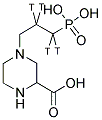 (+/-)-3-(2-CARBOXY-PIPERAZIN-4-YL) PROPYL-1-PHOSPHONIC ACID-[PROPYL-1,2-3H]- 结构式