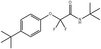 N-(TERT-BUTYL)-2-[4-(TERT-BUTYL)PHENOXY]-2,2-DIFLUOROACETAMIDE 结构式