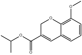 ISOPROPYL 8-METHOXY-2H-CHROMENE-3-CARBOXYLATE 结构式