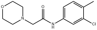 N-(3-CHLORO-4-METHYLPHENYL)-2-MORPHOLINOACETAMIDE 结构式