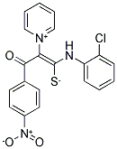 1-(2-CHLOROANILINO)-3-(4-NITROPHENYL)-3-OXO-2-PYRIDINIUM-1-YLPROP-1-ENE-1-THIOLATE 结构式