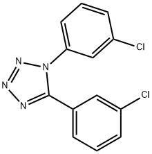 1,5-Bis(3-chlorophenyl)-1H-1,2,3,4-tetraazole 结构式