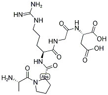 H-ALA-PRO-ARG-GLY-ASP-OH 结构式