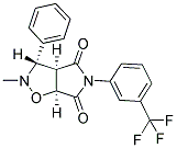 2-METHYL-3-PHENYL-5-[3-(TRIFLUOROMETHYL)PHENYL]DIHYDRO-2H-PYRROLO[3,4-D]ISOXAZOLE-4,6(3H,5H)-DIONE 结构式