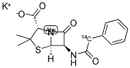 青霉素[苄基-14C]钾 结构式