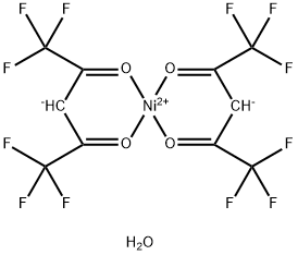 双(六氟乙酰丙酮)合镍(II) 水合物 结构式
