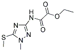 ETHYL 2-([1-METHYL-5-(METHYLTHIO)-1H-1,2,4-TRIAZOL-3-YL]AMINO)-2-OXOACETATE 结构式