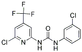 N-(3-CHLOROPHENYL)-N'-[6-CHLORO-4-(TRIFLUOROMETHYL)-2-PYRIDYL]UREA 结构式