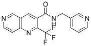 N-(3-PYRIDINYLMETHYL)-2-(TRIFLUOROMETHYL)-1,6-NAPHTHYRIDINE-3-CARBOXAMIDE 结构式