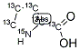 L-PROLINE-13C5,15N 结构式