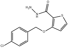 3-((4-氯苄基)氧基)噻吩-2-碳酰肼 结构式