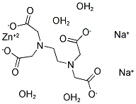 ETHYLENEDIAMINETETRAACETIC ACID DISODIUM ZINC SALT TETRAHYDRATE 结构式