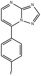 7-(4-FLUOROPHENYL)[1,2,4]TRIAZOLO[1,5-A]PYRIMIDINE 结构式