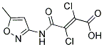 2,3-DICHLORO-4-[(5-METHYLISOXAZOL-3-YL)AMINO]-4-OXOBUT-2-ENOIC ACID 结构式