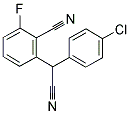 2-[(4-CHLOROPHENYL)(CYANO)METHYL]-6-FLUOROBENZENECARBONITRILE 结构式