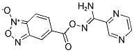 5-[(([AMINO(PYRAZIN-2-YL)METHYLIDENE]AMINO)OXY)CARBONYL]-2,1,3-BENZOXADIAZOL-1-IUM-1-OLATE 结构式