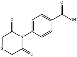 4-(3,5-DIOXO-1,4-THIAZINAN-4-YL)BENZENECARBOXYLIC ACID 结构式