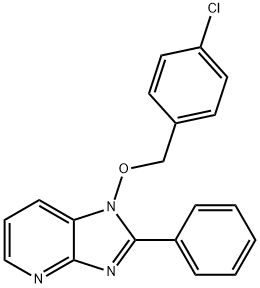 1-[(4-CHLOROBENZYL)OXY]-2-PHENYL-1H-IMIDAZO[4,5-B]PYRIDINE 结构式