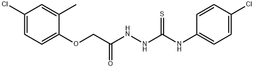 1-(2-(4-CHLORO-2-METHYLPHENOXY)ACETYL)-4-(4-CHLOROPHENYL)THIOSEMICARBAZIDE 结构式