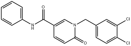 1-(3,4-DICHLOROBENZYL)-6-OXO-N-PHENYL-1,6-DIHYDRO-3-PYRIDINECARBOXAMIDE 结构式