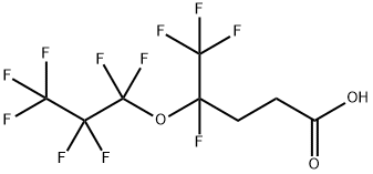 4,5,5,5-TETRAFLUORO-4-(HEPTAFLUOROPROPOXY)PENTANOIC ACID 结构式