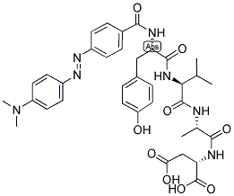 DABCYL-TYR-VAL-ALA-ASP-OH 结构式