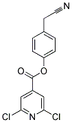 4-(CYANOMETHYL)PHENYL 2,6-DICHLOROISONICOTINATE 结构式