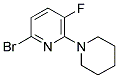 6-BROMO-3-FLUORO-2-PIPERIDIN-1-YLPYRIDINE 结构式