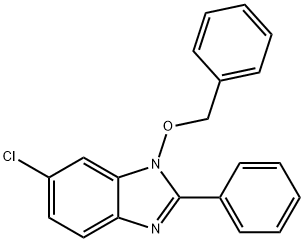 1-(BENZYLOXY)-6-CHLORO-2-PHENYL-1H-1,3-BENZIMIDAZOLE 结构式