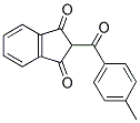 2-((4-METHYLPHENYL)CARBONYL)INDANE-1,3-DIONE 结构式