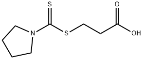 3-(PYRROLIDINE-1-CARBOTHIOYLSULFANYL)-PROPIONIC ACID 结构式