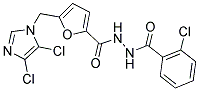 N'2-(2-CHLOROBENZOYL)-5-[(4,5-DICHLORO-1H-IMIDAZOL-1-YL)METHYL]FURAN-2-CARBOHYDRAZIDE 结构式
