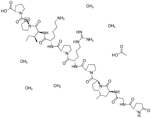 BRADYKININ-POTENTIATOR B ACOH 4H2O 结构式
