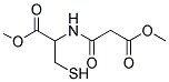 METHYL 3-MERCAPTO-2-[(3-METHOXY-3-OXOPROPANOYL)AMINO]PROPANOATE 结构式