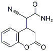 2-CYANO-2-(2-OXO-3,4-DIHYDRO-2H-CHROMEN-4-YL)ACETAMIDE 结构式