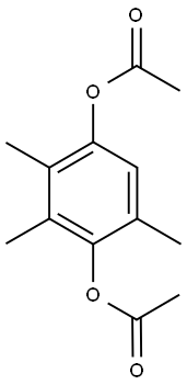 4-(ACETYLOXY)-2,3,5-TRIMETHYLPHENYL ACETATE 结构式