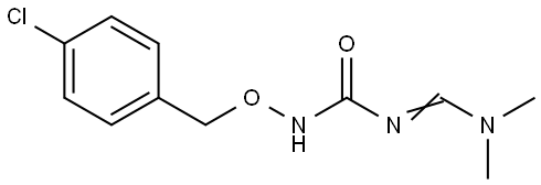 N-[(4-Chlorobenzyl)oxy]-N-[(dimethylamino)methylene]urea 结构式