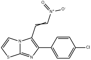 6-(4-CHLOROPHENYL)-5-(2-NITROVINYL)IMIDAZO[2,1-B][1,3]THIAZOLE 结构式