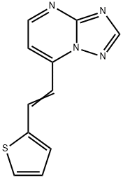 7-[2-(2-THIENYL)VINYL][1,2,4]TRIAZOLO[1,5-A]PYRIMIDINE 结构式