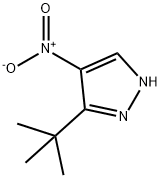 3(5)-叔丁基-4-硝基吡唑 结构式