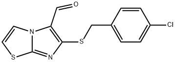 6-[(4-CHLOROBENZYL)SULFANYL]IMIDAZO[2,1-B][1,3]THIAZOLE-5-CARBALDEHYDE