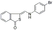 3-[(4-BROMOANILINO)METHYLENE]-2-BENZOTHIOPHEN-1(3H)-ONE 结构式