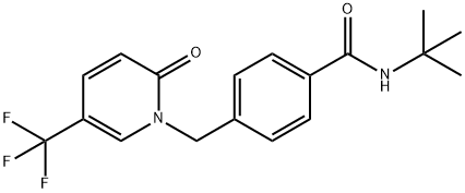 N-(TERT-BUTYL)-4-([2-OXO-5-(TRIFLUOROMETHYL)-1(2H)-PYRIDINYL]METHYL)BENZENECARBOXAMIDE 结构式