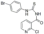 N-(4-BROMOPHENYL)-N'-[(2-CHLORO-3-PYRIDYL)CARBONYL]THIOUREA 结构式