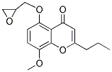8-METHOXY-5-(OXIRAN-2-YLMETHOXY)-2-PROPYL-4H-CHROMEN-4-ONE 结构式