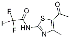 N-(3-ACETYL-4-METHYL(2,5-THIAZOLYL))-2,2,2-TRIFLUOROETHANAMIDE 结构式